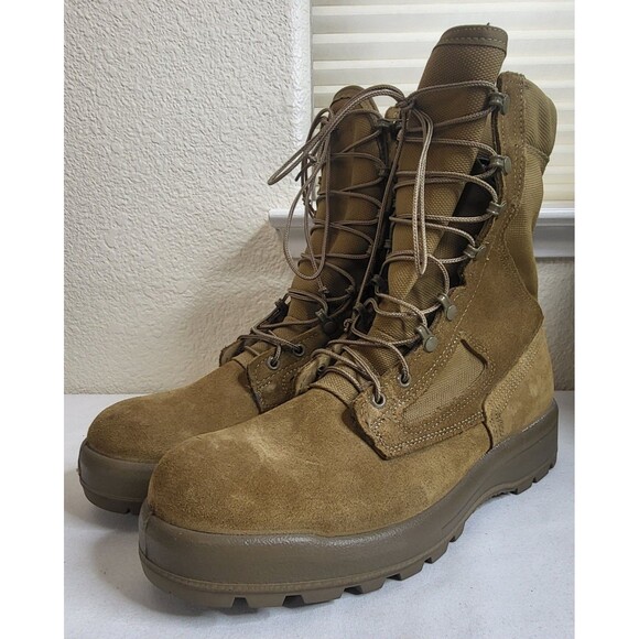 Belleville USGI Mens Tan Suede Gore Tex Military Boots Size 11.5R Made in USA